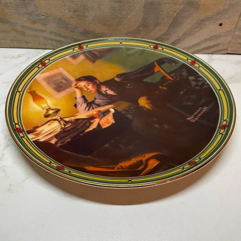 Norman Rockwell A Young Mans Dream Collectors Plate in Knowles Fine China